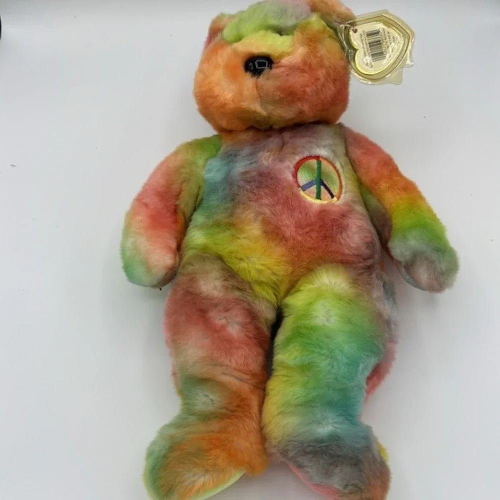 rare Large‎ Peace Bear 1996: Multicolor-pastel